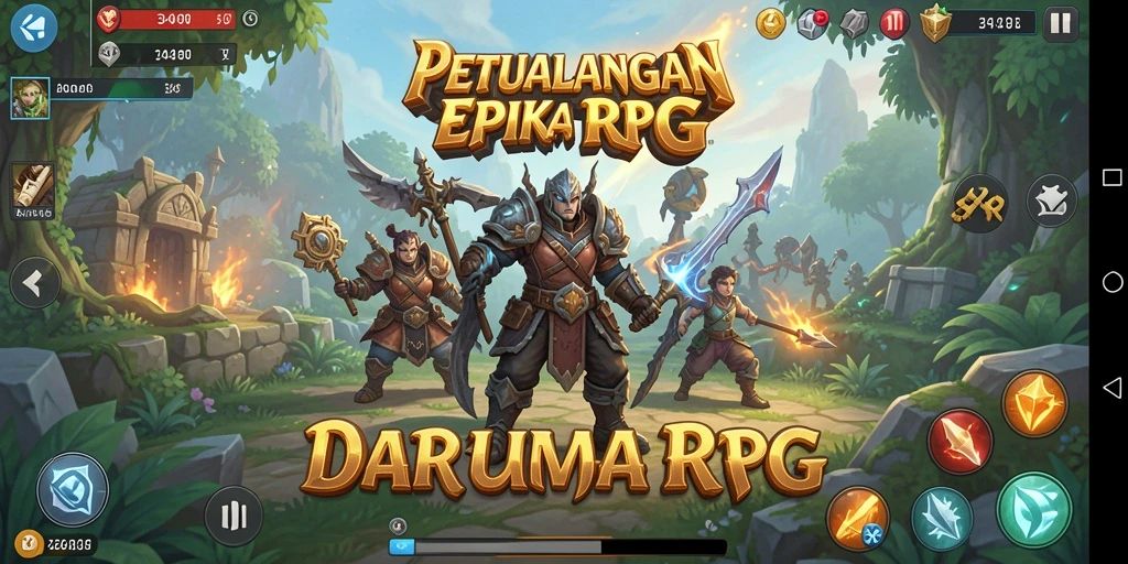 Tampilan gameplay epik dalam 34R dengan grafik memikat.