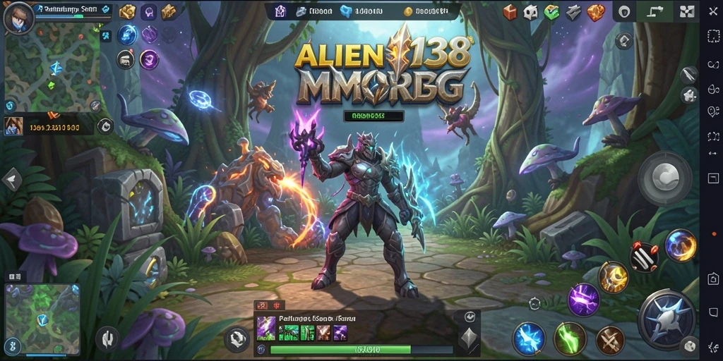 Tangkapan layar utama ALIEN138 yang menampilkan aksi bertempur di dunia MMORPG.