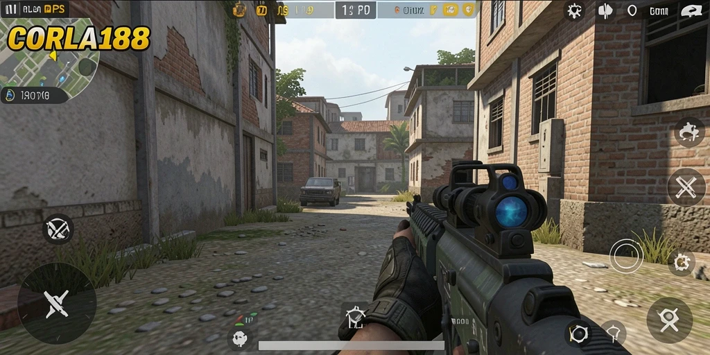 Screenshot gameplay CORLA188 yang menampilkan aksi menegangkan dan grafis tajam.