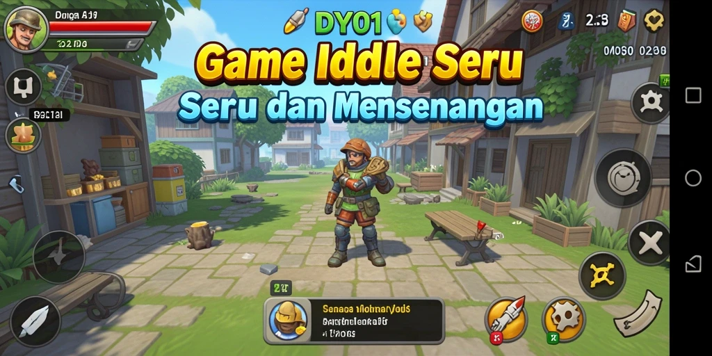 Tampilan gameplay DY01 yang menarik dan penuh warna dalam genre Idle.
