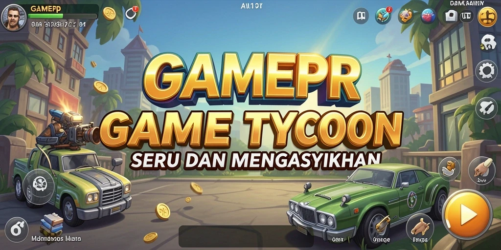 Screenshot utama GAMERP menampilkan gameplay Tycoon yang menarik.
