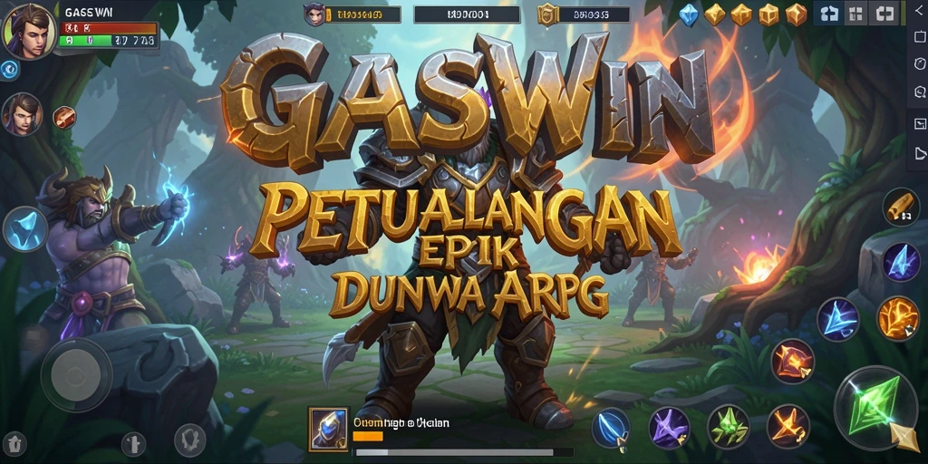 Tangkapan layar GASWIN dengan aksi pertarungan yang mendebarkan.