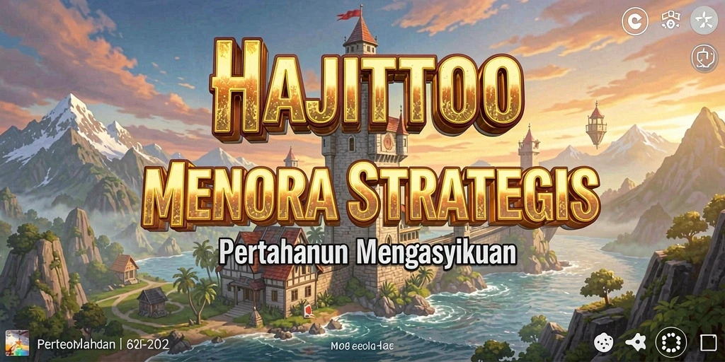 Tampilan gameplay menara pertahanan strategis di HAJITOTO.