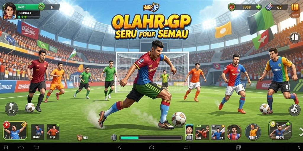 Screenshot utama HARAPJP menampilkan kompetisi olahraga yang seru dan menarik.