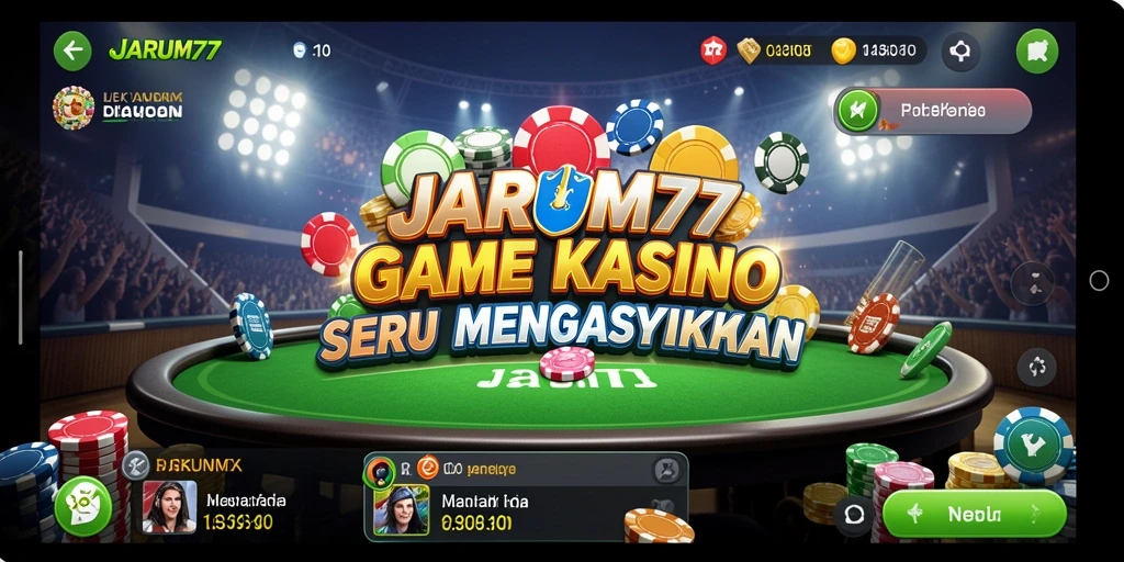 Tampilan gameplay seru dan interaktif dari JARUM77.