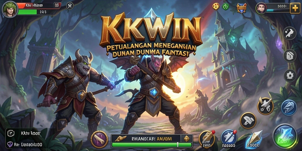 Tangkapan layar menunjukkan gameplay yang menarik dari KKWIN.