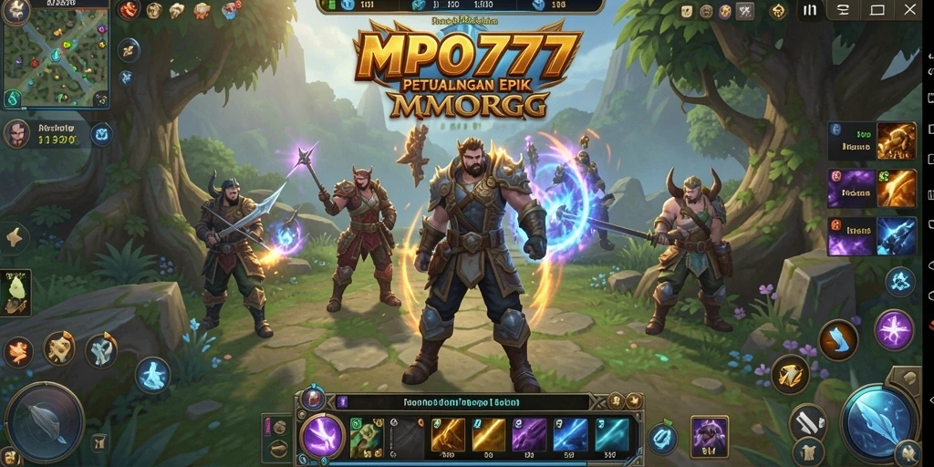 Gameplay seru dalam dunia petualangan MPO777 MMORPG.