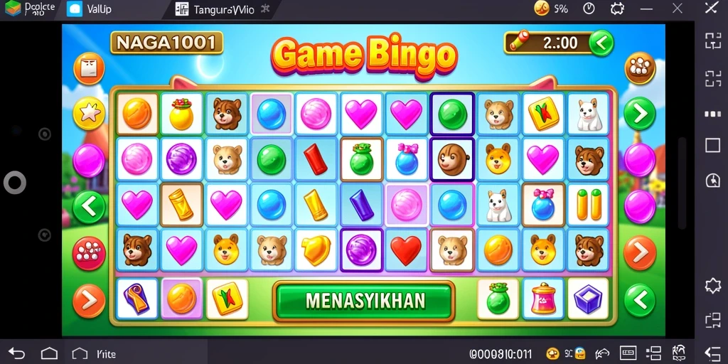 Tampilan gameplay menarik dari NAGA1001 saat bermain Bingo.