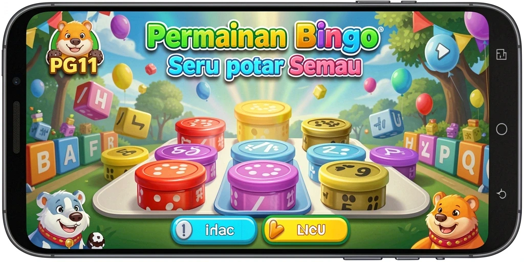 Tampilan gameplay Bingo yang menarik dan interaktif.