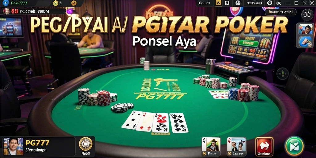Tampilan menarik dari gameplay PG777 dengan suasana poker yang mengasyikkan.