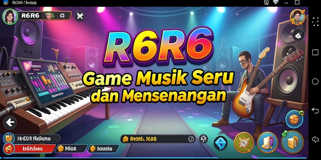 Tampilan gameplay R6R6 yang penuh warna dan menarik.