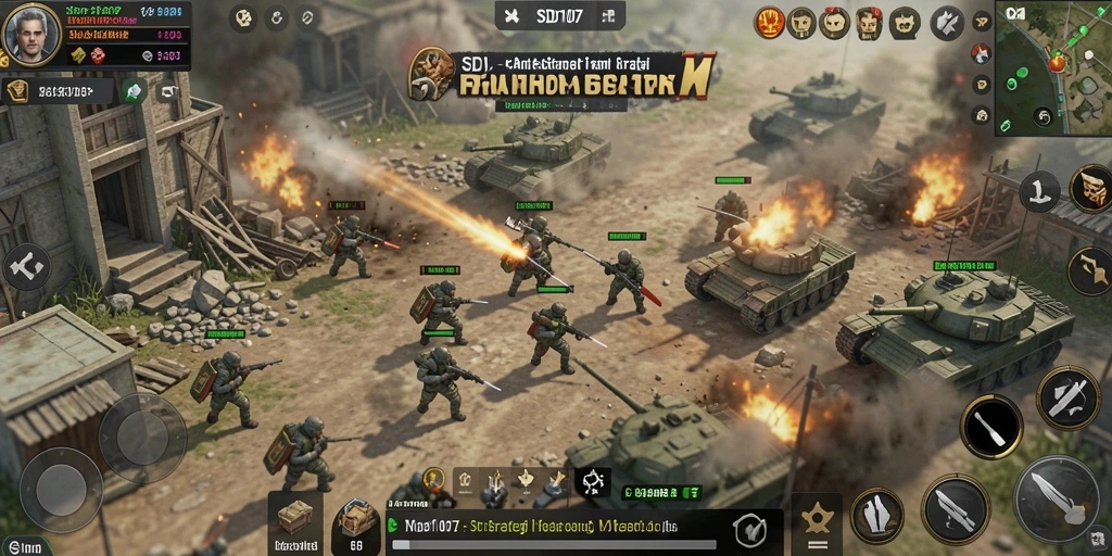Screenshot gameplay SLG yang menarik dari SD107.